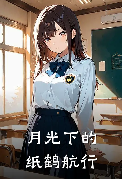 月光下的纸鹤航行