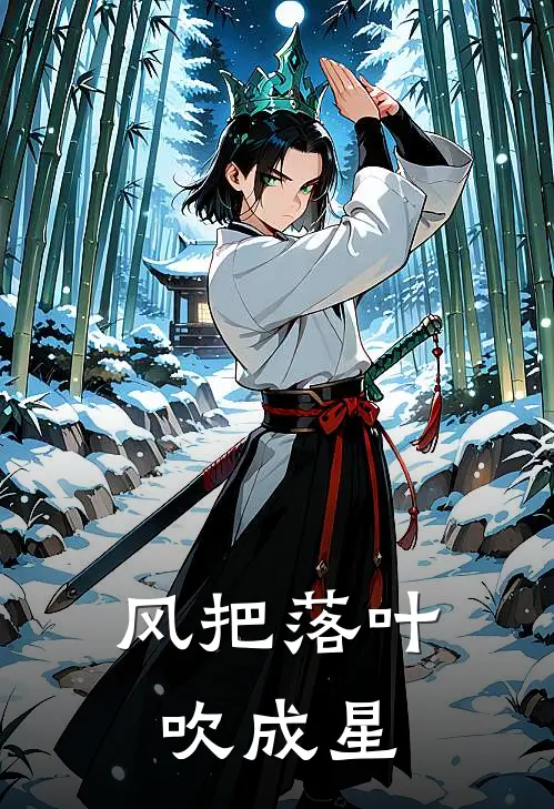 风把落叶吹成星