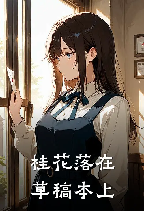 桂花落在草稿本上